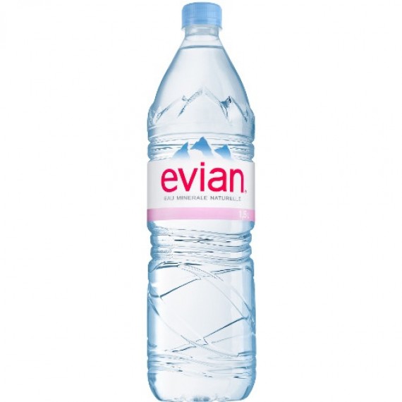 Вода минеральная 'Evian' (Эвиан) негазированная 1,5л пл.бутылка