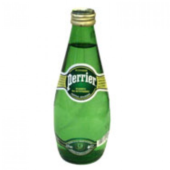 Вода минеральная 'Perrier' (Перье) газированная 0,33л стеклянная бутылка