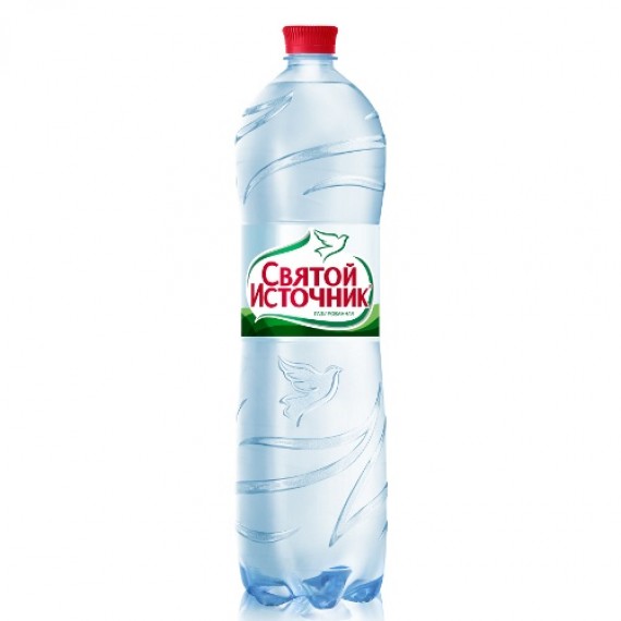 Вода питьевая 'Святой источник' ключевая газированная 1,5л пластиковая бутылка