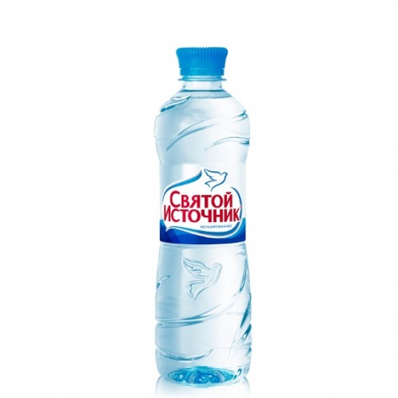 Вода питьевая 'Святой источник' ключевая негазированная 0,5л пл.бутылка