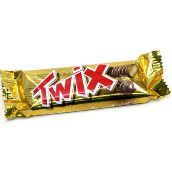 Батончик шоколадный 'Twix' (Твикс) молочный шоколад 58г