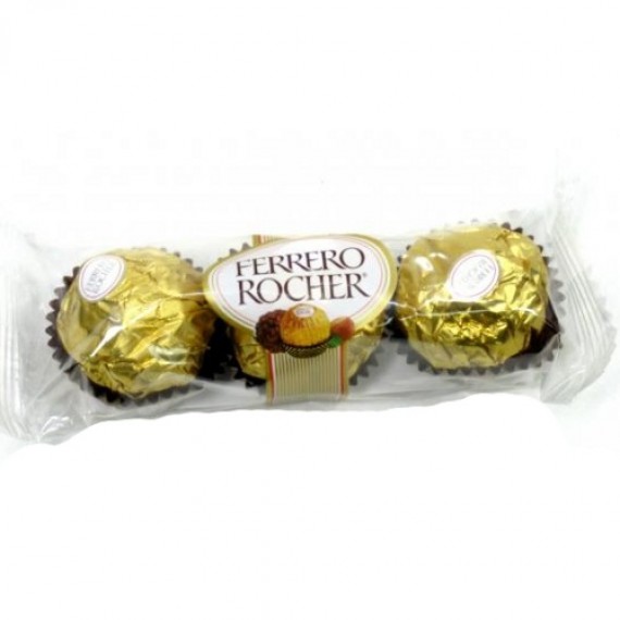 Конфеты шоколадные 'Ferrero Rocher' (Ферреро Роше) Т3 3шт 37,5г Италия