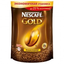 Кофе 'Nescafe Gold' (Нескафе Голд) растворимый сублимированный 250г пакет