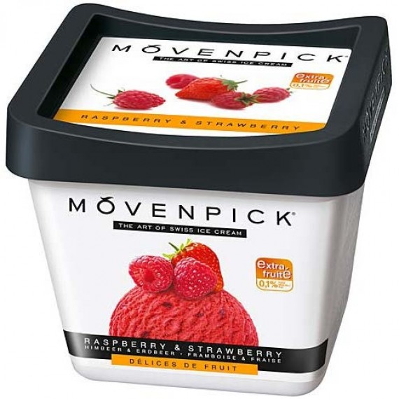 Мороженое 'Movenpick' (Мовенпик) малиново-клубничный сорбет 900мл Швейцария