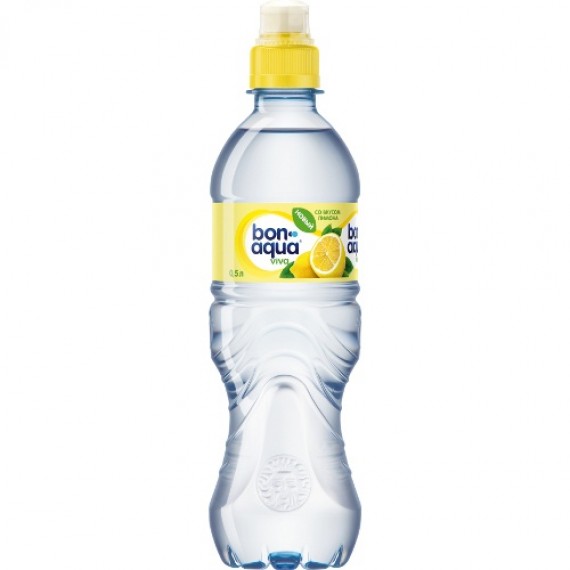 Вода питьевая 'Bon Aqua' (Бон Аква) Viva лимон негазированная 0,5л пл/бут
