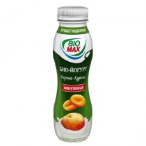 Йогурт питьевой 'Bio-Max' (Био Макс) эффективный персик-курага 2,7% 290г