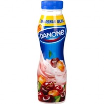 Коктейль молочный 'Danone' (Данон) вишня и черешня 290г пл.бутылка
