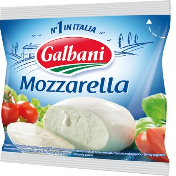 Сыр Моцарелла 'Galbani' (Гальбани) 45% 125г поли-пак
