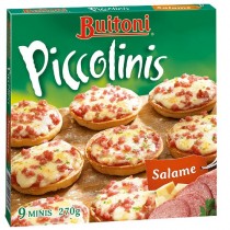 Пицца 'Buitoni La Pizzeria' (Буитони Ла Пиццерия) Piccojinis (Пикколини) Салями 275г (9-minis) замороженная
