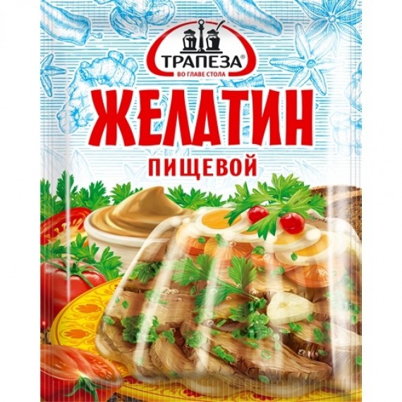 Желатин 'Трапеза' пищевой 25г Россия