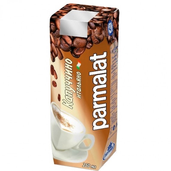 Коктейль молочный с кофе 'Parmalat' (Пармалат) Капуччино 1,5% 250мл тетрапак