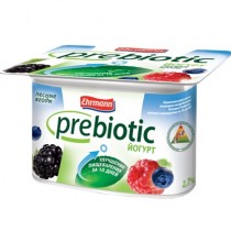 Йогурт 'Ehrmann' (Эрманн) Prebiotic лесные ягоды 2,7% 125г