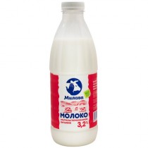 Молоко 'Милава' 3,2% ультрапастеризованное 0,95л пл.бутылка
