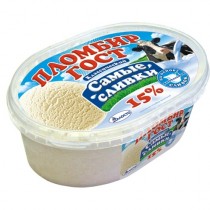 Мороженое ''Самые Сливки'' пломбир ванильный 450г ванна Талосно