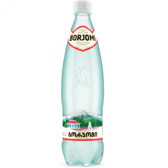 Вода минеральная 'Borjomi' (Боржоми) лечебно-столовая газированная 0,5л пл.бут