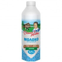 Молоко 'Домик в деревне' легкое ультрапастеризованное 0,5% 950мл TEA (новая упаковка)