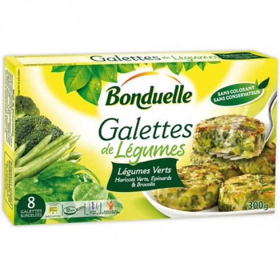 Овощные галеты 'Bonduelle' (Бондюэль) Зеленый букет 300г замороженные