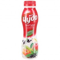 Йогурт питьевой 'Чудо' Садовый микс 2,4% груша-яблоко-смородина 290г