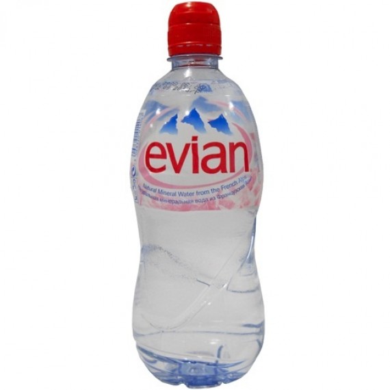 Вода минеральная 'Evian' (Эвиан) негазированная 0,5л пл.бутылка
