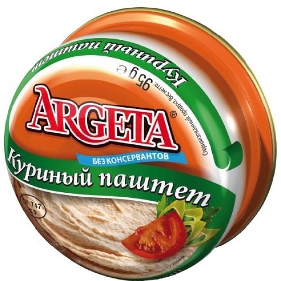 Паштет 'Argeta' (Аргета) куриный 95г ж/б