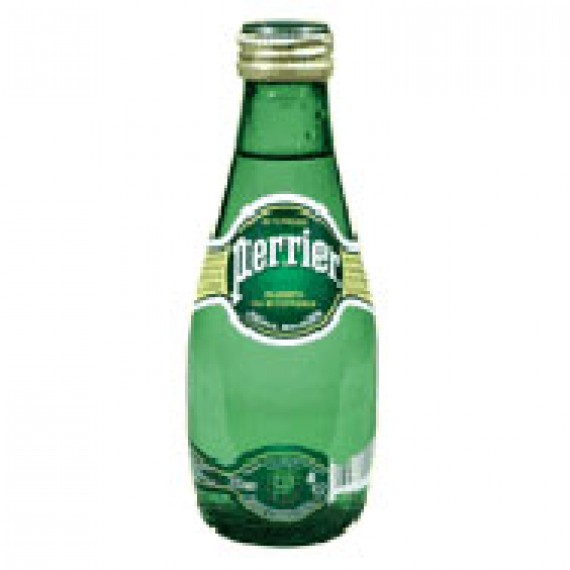 Вода минеральная 'Perrier' (Перье) газированная 0,2л стеклянная бутылка
